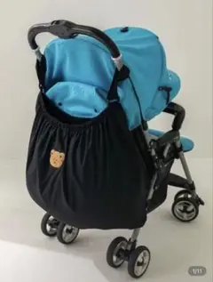 美品 SHEIN ベビーカー用収納バッグ クマ