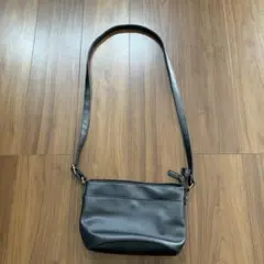 サマンサモスモス レザーショルダーバッグ ブラック