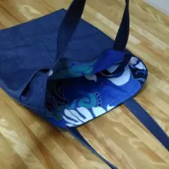 デニム&アロハ♪　トートバッグ