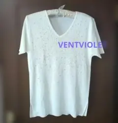 VENTVIOLET　ベントバイオレット　　　スパンコール プルオーバー 　3L