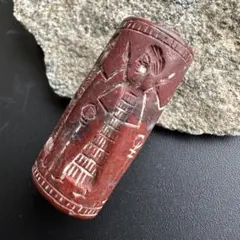 円筒印章 古代メソポタミア文明 楔形文字 バビロニア バビロン 1484 円筒印章 古代メソポタミア文明 楔形文字 バビロニア バビロン 1484