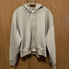 UNIQLO ドライスウェットクロップドフルジップパーカ XL