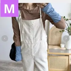 しまむらmayo コーデュロイサロペットクリームMサイズ