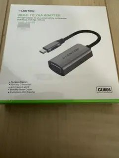 LENTION USB-C to VGA変換アダプター CU606 Silver