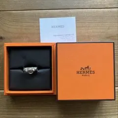試着のみ/HERMES マイヨンリング/T60/シルバー/エルメスリング/20号 