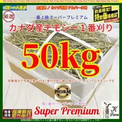 【1/14まで】 カナダ産 チモシー 50kg スーパープレミアム １番刈り