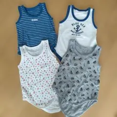 ノースリーブロンパース　タンクトップ肌着　80