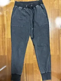 GU デニムスウェットイージーパンツ S