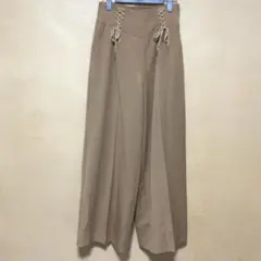 jouetie レースアップワイドパンツ
