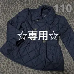 RALPH LAUREN コート　キルティングコート　濃紺　110