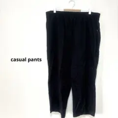 黒 カジュアルパンツ コットン100% パンツ ボトムス 膝下ズボン 作業着