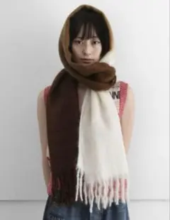 新品GANNI Mohair Gradient Scarf モヘアマフラー