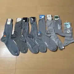 メンズソックス　8足セット　グレー　まとめ売り