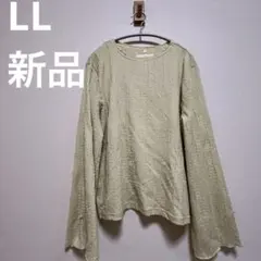 新品　LL 薄いグリーンの長袖トップス