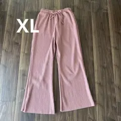 coca リブパンツ　ピンク　XL