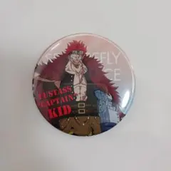 KID 缶バッチ　ONE PIECE シーファイヤフライ号の冒険！