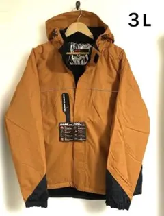 気まぐれ断捨離様専用オレンジ 防水 防寒フード付ブルゾン 3L【新品】