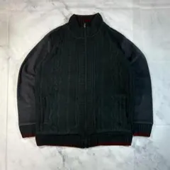 BEVERLY HILLS POLO CLUB M ケーブルニットセーター リブ