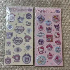 サンリオキャラクターすりガラス風シールセット マイメロクロミハローキティ