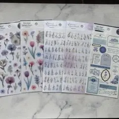 シールセット フラワー・キャラクター まとめ売り