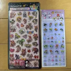 パワーパフガールズ　パワパフ　ジュエリードロップ　タイルシール　2枚セット