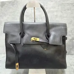 【格安】MORABITO モラビト ハンドバッグ レザーハンドバッグ　黒　金のサムネイル