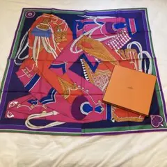 エルメススカーフ ピンク 90cm - メルカリ