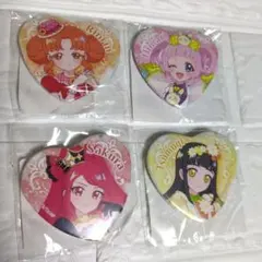 ひみつのアイプリ DMMスクラッチ ハート缶バッジ 4個セット