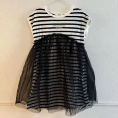 BREEZE ボーダーチュールワンピース