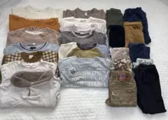 保育園着 普段着 男の子 まとめ売り  80.90.100.110 春夏 子供服 90cm まとめ売り20点 保育園、幼稚園 春夏 子供服 90cm