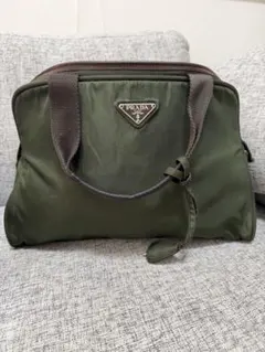 PRADA オリーブグリーン ハンドバッグ