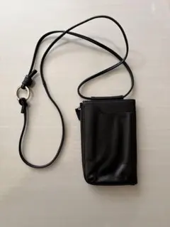 リアルレザー　ウォレットショルダーバッグ