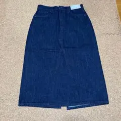 【新品‪未使用】ユニクロ　デニムパネルロングスカート　サイズ67 丈短め
