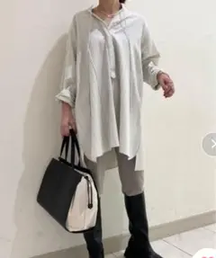 Mila owen ストライプ 長袖チュニック