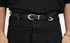太*郎様 c*s様 !希少!【CS】STUDS LEATHER BELT - メルカリ