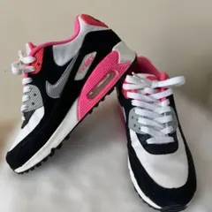 Nike Air Max 90 ホワイト/ブラック/ 23.5 レザー　ヌバック
