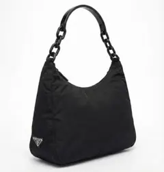 美品 PRADA プラダ ハンドバッグ ショルダーバッグ ナイロン 三角ロゴ　黒