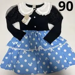 Disneyミニーマウス ワンピース 90cm なりきりドレス
