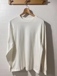 Hanes SHIRO ホワイト長袖カットソー