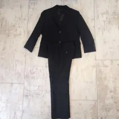 コムサイズムキッズ　ストライプ柄 黒スーツ 120cm