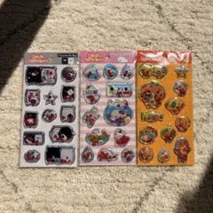 みかんぼうや モノクロブー まめゴマ エアインマスコットシール ３枚