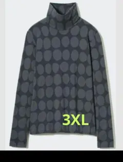 ユニクロ マリメッコ ドットヒートテックタートルネック　3XL DarkGray