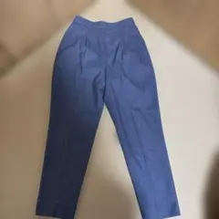 GLOBAL WORK テーパードパンツ ブルー S