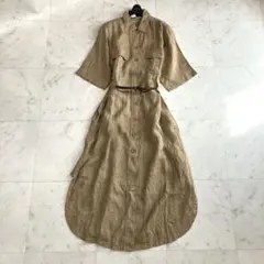 美品✨シビラ Sybilla シビラ PHELEA社 ワンピース カーキ - メルカリ