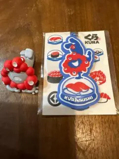くら寿司×大阪万博 ミャクミャク ラバーキーホルダー＋箸置き
