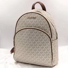 1227 マイケルコース リュック バックパック MK柄 白