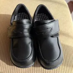 キッズ ブラック フォーマルシューズ ベルト付き