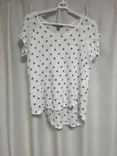 FOREVER 21 ドット柄 シースルー 半袖トップス Sサイズのサムネイル