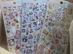 ホログラムシール 3枚セット　硬いシール ぷくぷくシール 立体　ぷっくりシール