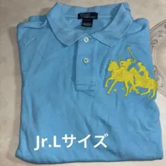 Polo by Ralph Lauren 水色ポロシャツ Jr.Lサイズ